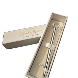 Twos Company Faux Diamond Top Black Ink  Pen